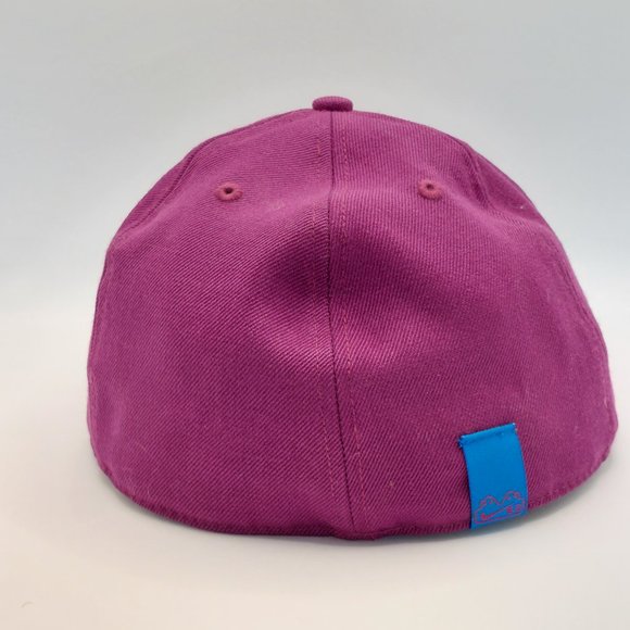 Vintage Nike - 6.0 Old Logo Skateboarding Purple Fitted Wool Flat Cap Sz 7-1/2 - Picture 6 of 6